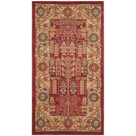 Safavieh Mahal Rectangle Area Rug Red & Natural - 10 x 14 ft. MAH697A-10